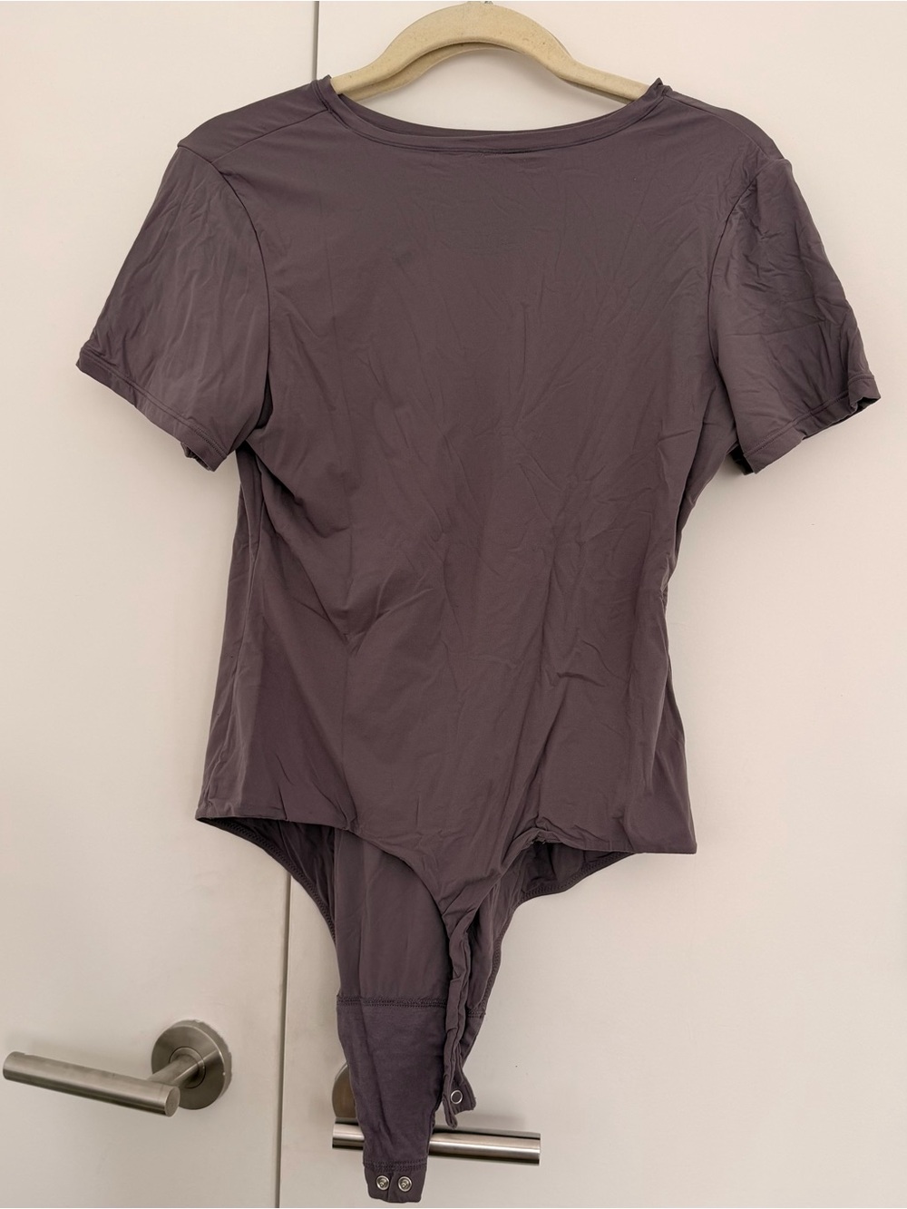 Women’s Short-Sleeve Bodysuit in Dusty Plum
